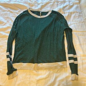 Green and White Long Sleeve